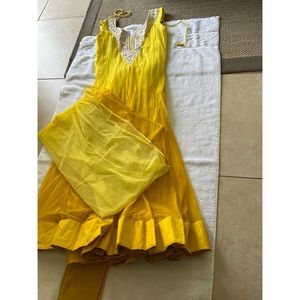 Pretty Yellow Anarkali